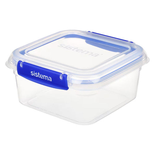 Sistema Klip It Plus Plastic Container Square 1.15L Dark Blue