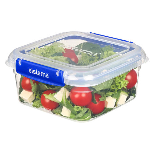 Sistema Klip It Plus Plastic Container Square 1.15L Dark Blue