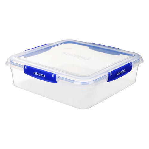 Sistema Klip It Plus Plastic Container Square 3.5L Dark Blue