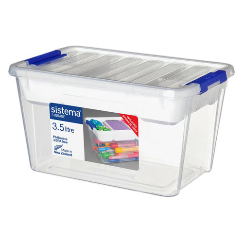 Sistema Plastic Storage 3.5L with Tray Dark Blue