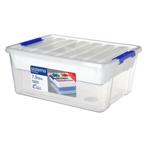 Sistema Plastic Storage 7.9L with Tray Dark Blue