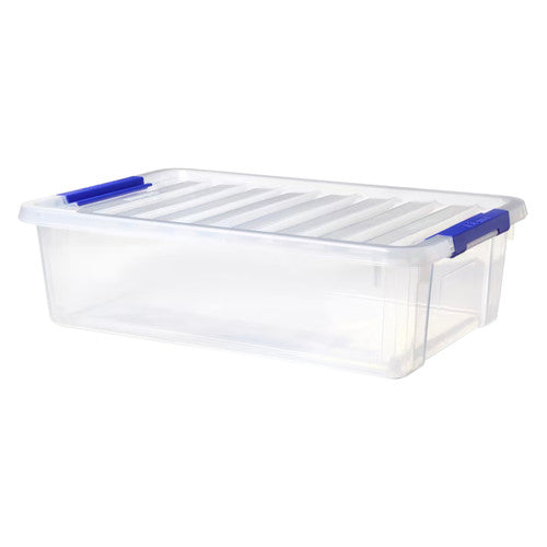 Sistema Plastic Storage Container 14L with Tray Dark Blue