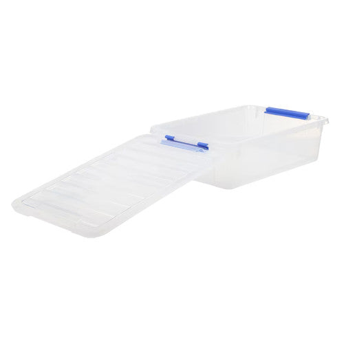 Sistema Plastic Storage Container 14L with Tray Dark Blue
