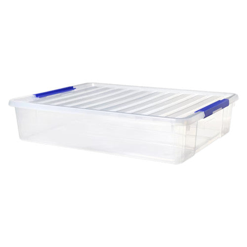 Sistema Plastic Storage Container 30L with Tray Dark Blue