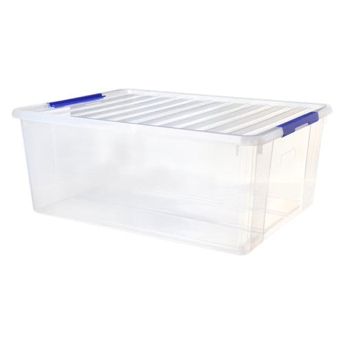 Sistema Plastic Storage Container 60L with Tray Dark Blue