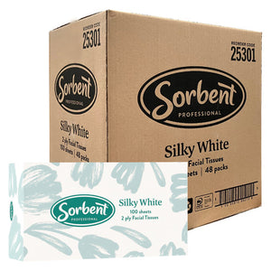 Sorbent 25301 Facial Tissue 2 Ply 100 Sheets Carton of 48