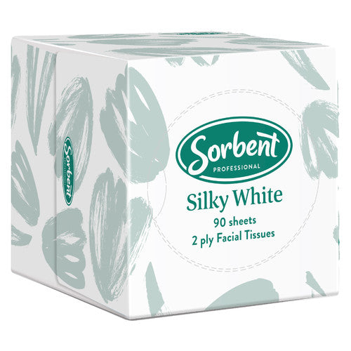 Sorbent 25304 Facial Tissue Cube 2 Ply 90 Sheets Carton of 24