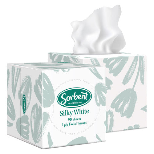 Sorbent 25304 Facial Tissue Cube 2 Ply 90 Sheets Carton of 24