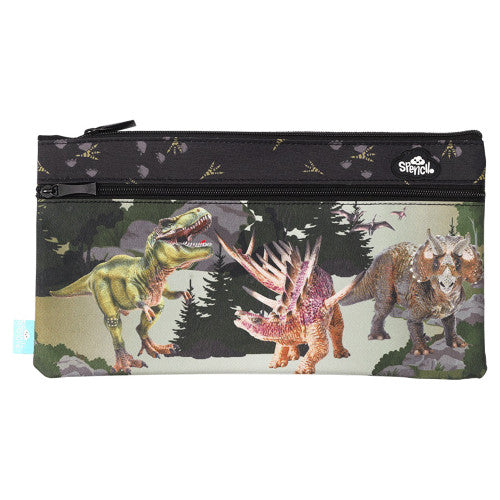 Spencil Dinosaur Discovery Twin Zip Pencil Case