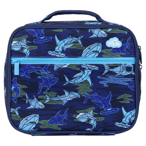 Spencil Robo Shark Big Cooler Lunch Bag with Chill Pack