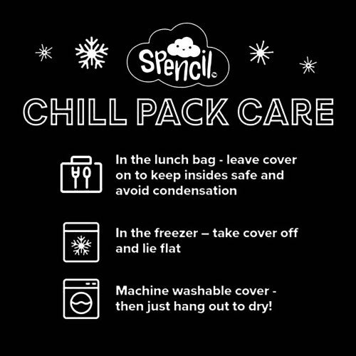 Spencil Robo Shark Big Cooler Lunch Bag with Chill Pack