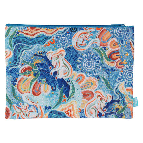 Spencil Wani-Wani Watina A4 Twin Zip Pencil Case
