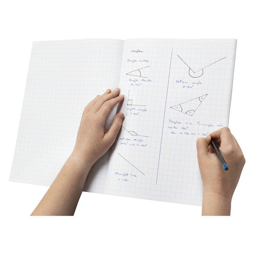 Spirax 314 Super Size Graph Book 320 x 235mm 64 Page 10mm Grid Pack of 10