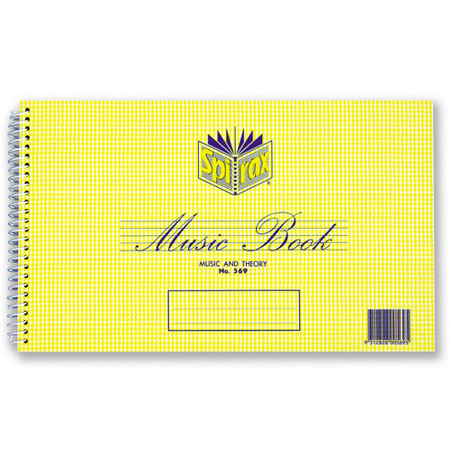 Spirax Music and Theory Book 152 x 248mm 36 Pages Pack of 20
