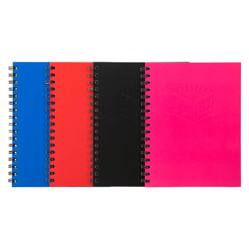 Spirax Hardcover Notebook 225 x 175mm 200 Pages Assorted Colours Box of 4