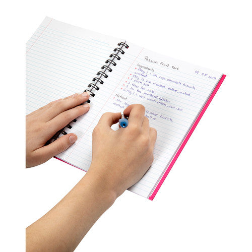 Spirax Hardcover Notebook 225 x 175mm 200 Pages Pink