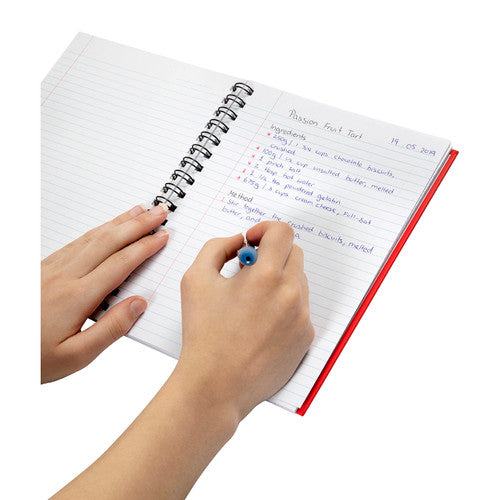 Spirax Hardcover Notebook 225 x 175mm 200 Pages Red