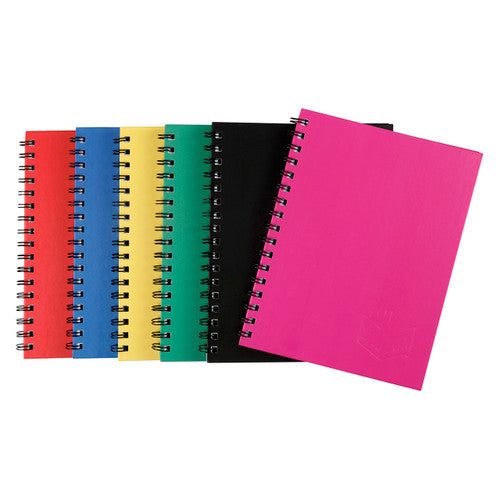 Spirax Hardcover Notebook A4 200 Page Assorted Box of 4