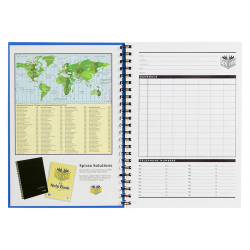 Spirax Hardcover Notebook A4 200 Pages Blue