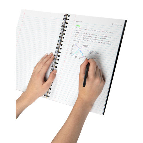 Spirax Hardcover Notebook A4 200 Pages Black