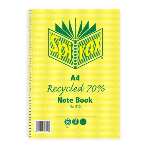 Spirax Recycled Notebook A4 120 Pages
