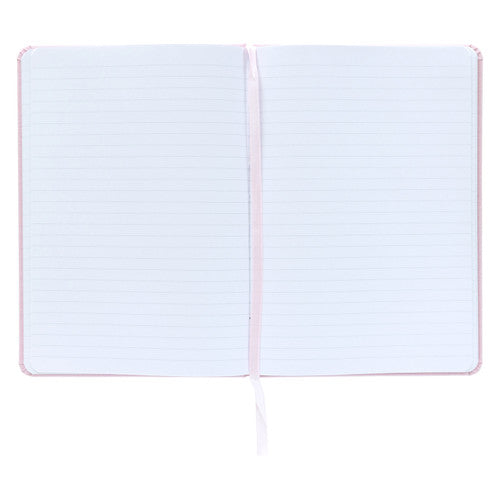 Spirax Platinum Journal Linen-Look A5 160 Page 7mm Lined Flamingo Pack of 10
