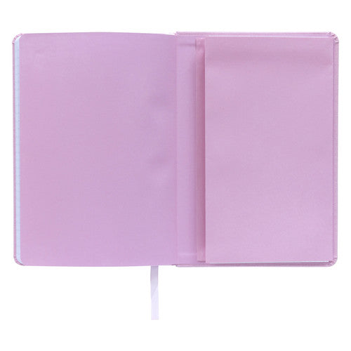 Spirax Platinum Journal Linen-Look A5 160 Page 7mm Lined Flamingo Pack of 10