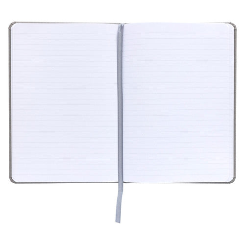 Spirax Platinum Journal Linen-Look A5 160 Page 7mm Lined Storm Pack of 10