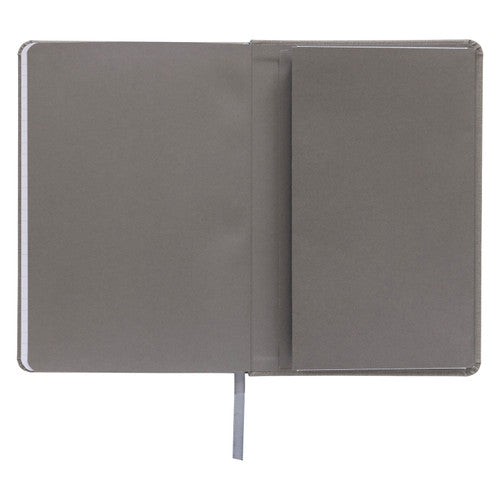 Spirax Platinum Journal Linen-Look A5 160 Page 7mm Lined Storm Pack of 10