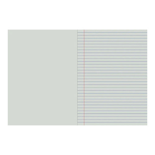 Splash Education Play Book 64 Page Plain/10mm Solid Ruled + Red Margin Pack of 10