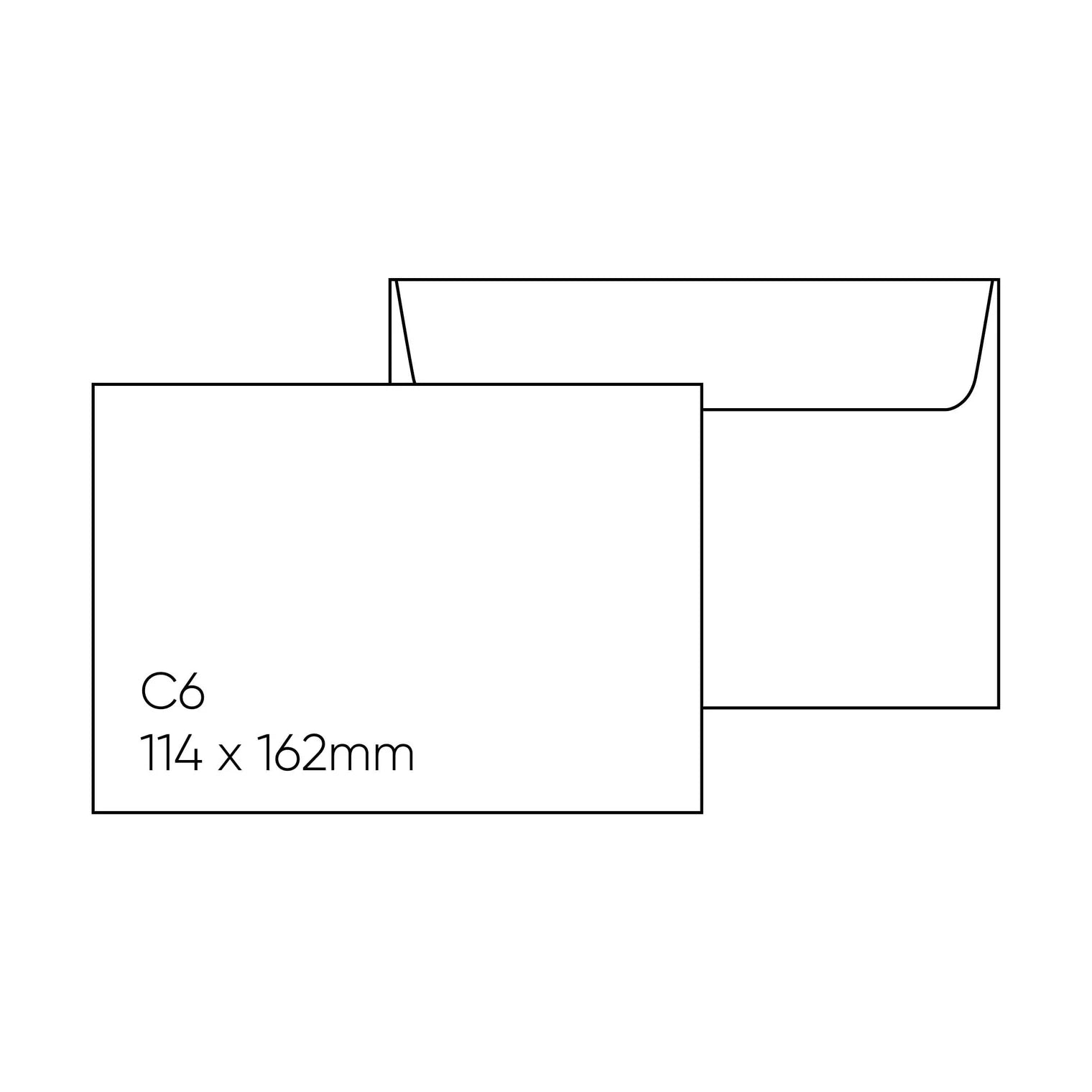 Candida C6 Envelopes Peel And Seal Envelope 114 x 162mm Box of 500-1