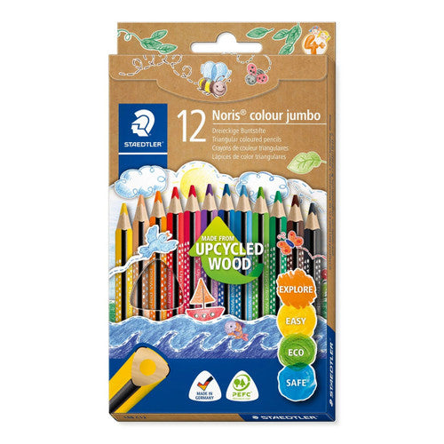 Staedtler 128 NC12P1 Noris Colour Jumbo Coloured Pencils Box of 12