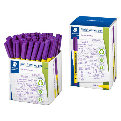 Staedtler 307 Noris Writing Pen Purple Cup of 50