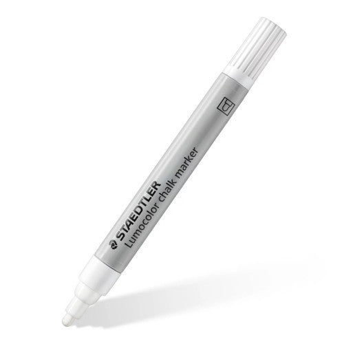Staedtler 344 Lumocolor Chalk Marker White Pack of 10
