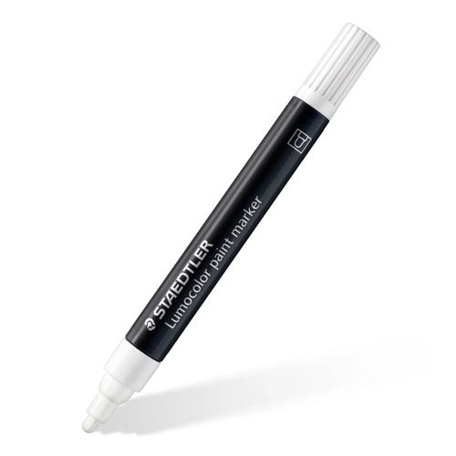 Staedtler 349 Lumocolor Paint Acrylic Marker Bullet Tip Assorted Colours Pack of 10