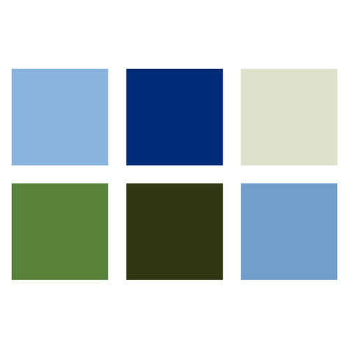 Staedtler 371 Pigment Arts Brush Pen Blues and Greens Pack of 6