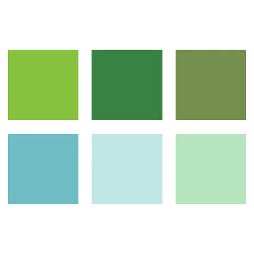 Staedtler 371 Pigment Arts Brush Pen Greens and Turquoises Pack of 6