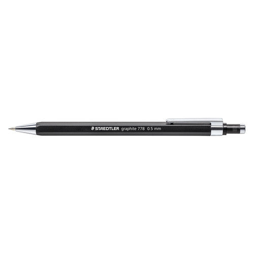 Staedtler 778 Graphite Mechanical Pencil 0.5mm Black Barrel Box of 10