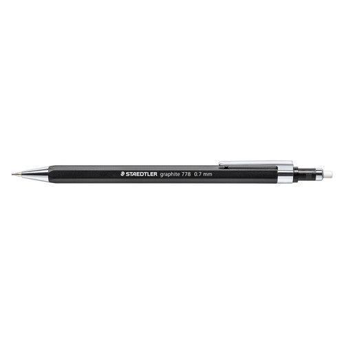 Staedtler 778 Graphite Mechanical Pencil 0.7mm Black Barrel Box of 10