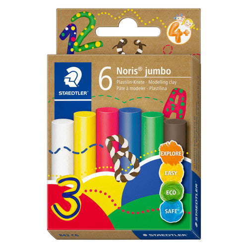 Staedtler 842 Noris Jumbo Modelling Clay Basic Colours