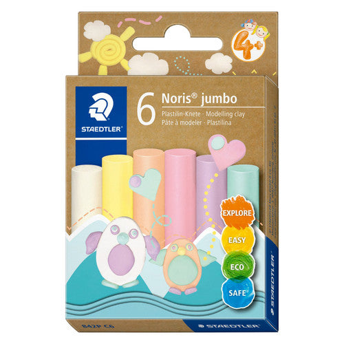 Staedtler 842 Noris Jumbo Modelling Clay Pastel Colours