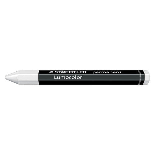 Staedtler Lumocolor Permanent Omnigraph Crayon White Pack of 12