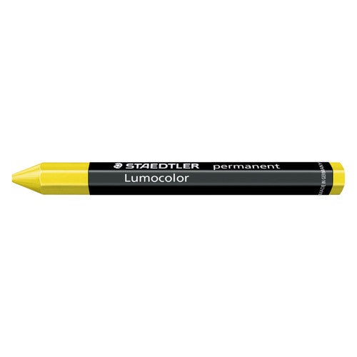 Staedtler Lumocolor Permanent Omnigraph Crayon Yellow Pack of 12