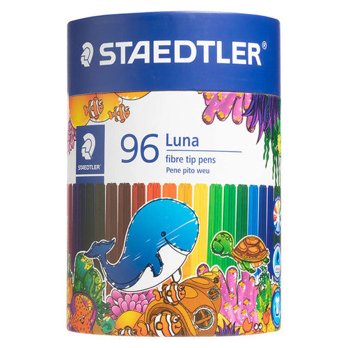 Staedtler Luna Fibre Tip Pens Cup of 96
