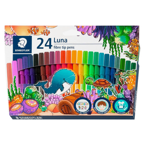 Staedtler Luna Fibre Tip Pens Pack of 24