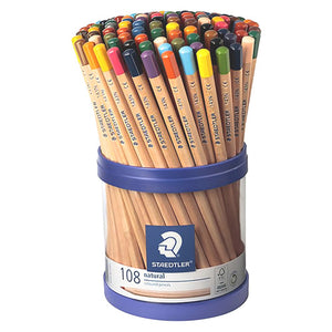 Staedtler Natural Coloured Pencils Assorted Cup 108 143N KP108