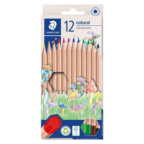 Staedtler Natural Coloured Pencils Assorted Pack of 12