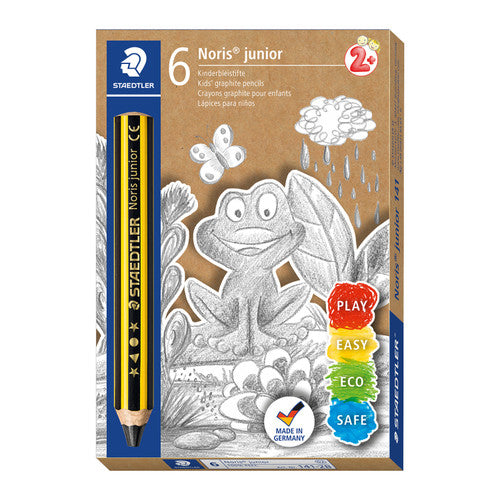 Staedtler Noris Junior 2B Graphite Pencil Box of 6 141-2B