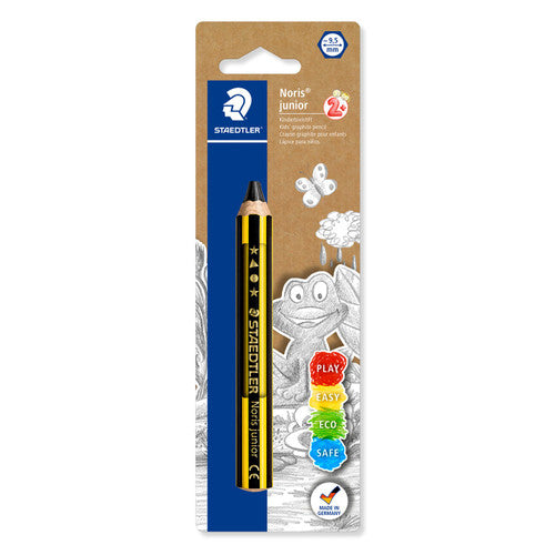 Staedtler Noris Junior 2B Graphite Pencil Card of 1 141-2B BK