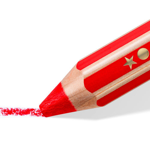 Staedtler Noris Junior 3 in 1 Pencils Box of 6 Assorted Colours 140 C6